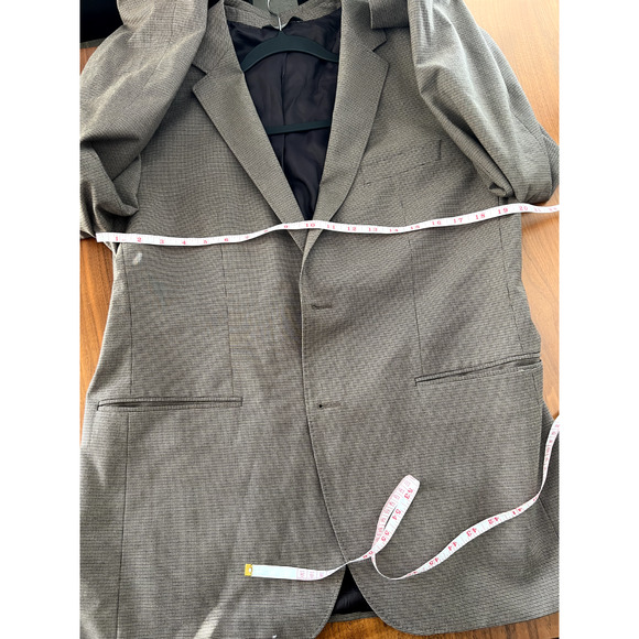 Hugo Boss Stretch Blazer Jacket Mens Size 42R, Brown Pattern - Picture 7 of 8